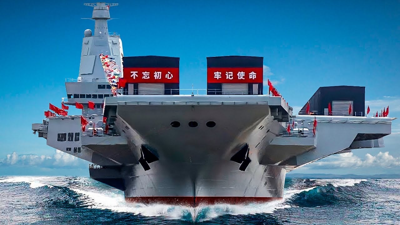 China’s New Fujian Aircraft Carrier Now Undergoing Advanced Sea Trial