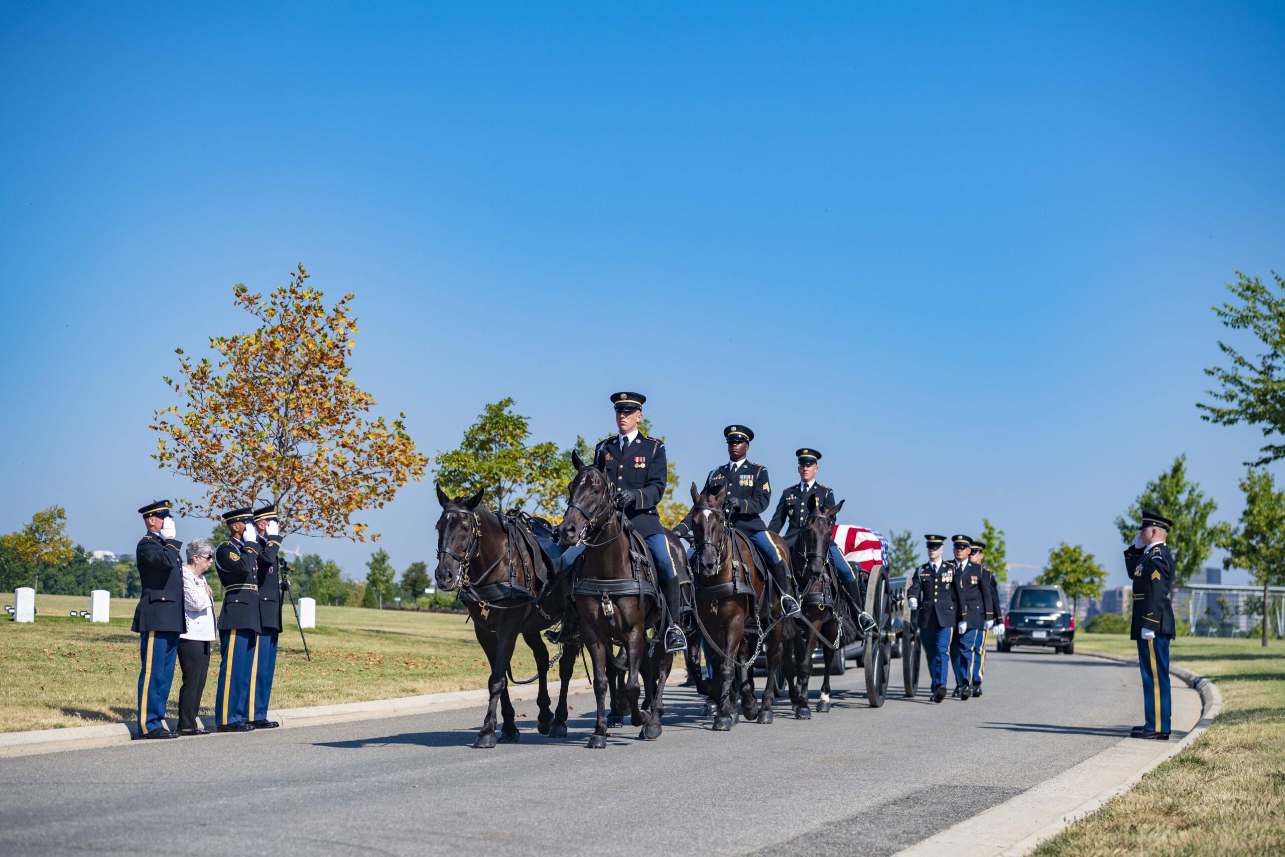 U.S. Army Horse-Drawn Caissons Returning to Arlington Cemetery in Limited Capacity After Long Hiatus