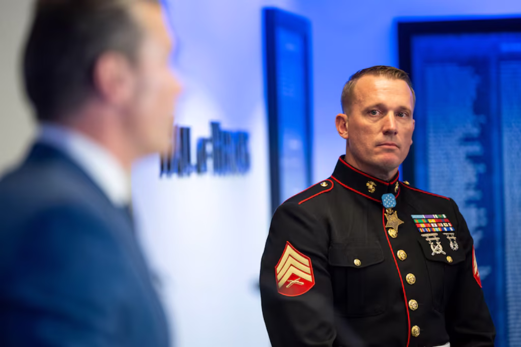 Medal of Honor Recipient Dakota Meyer Reenlists in Marine Corps Reserve After 15 Years