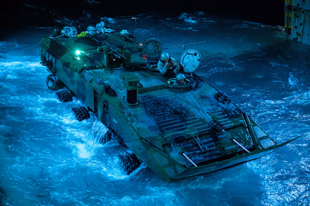 Marines Explore Counter-Drone Capabilities for Amphibious Combat Vehicle Amid Growing Threats