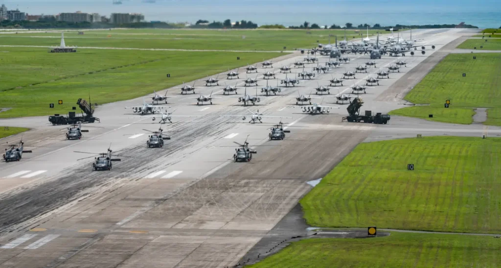 Kadena Air Base Hosts Massive 53-Aircraft Elephant Walk in a Show of Strength and Unity