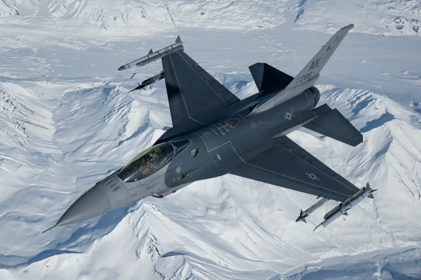 Collision with Ducks Forces Emergency 'Flameout Landing' of U.S. Air Force F-16 in Alaska