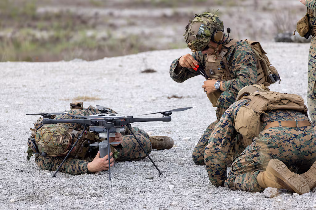 Lejeune Marines Execute First Live Munition Drone Drop in Historic Training Exercise