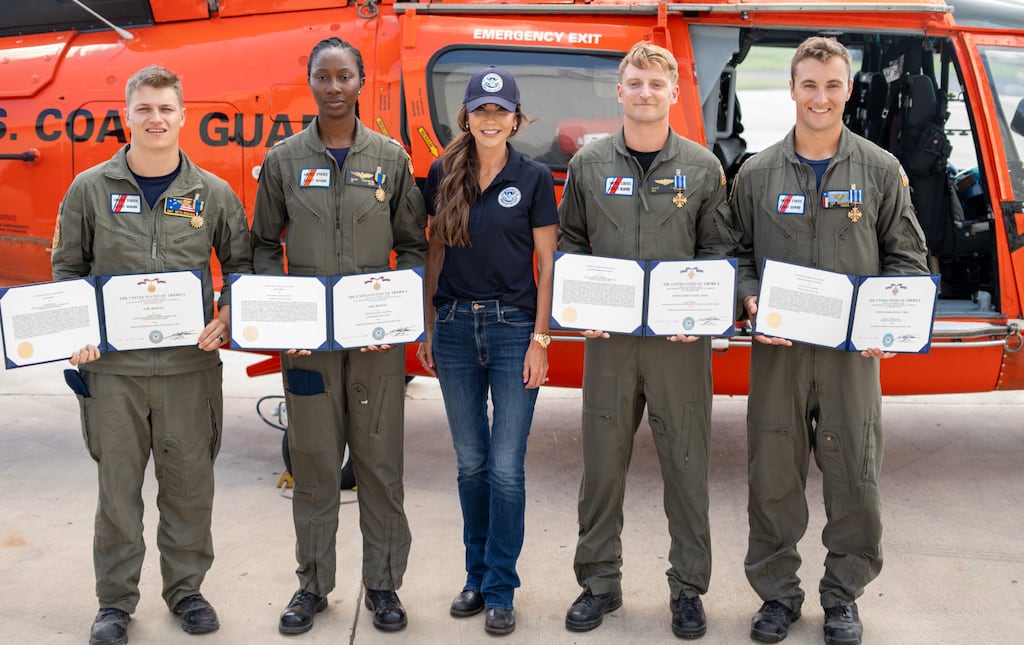 Coast Guard Crew Honored and Awarded Medals for Heroic Texas Flood Rescues