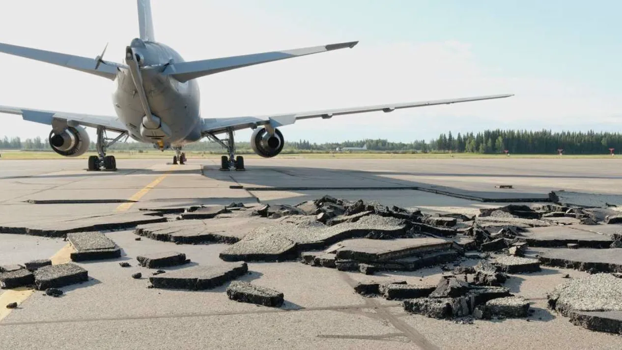 Engine Heat Triggers Alaska Runway Breakup, KC-46 Tanker Grounded After High-Power Tests