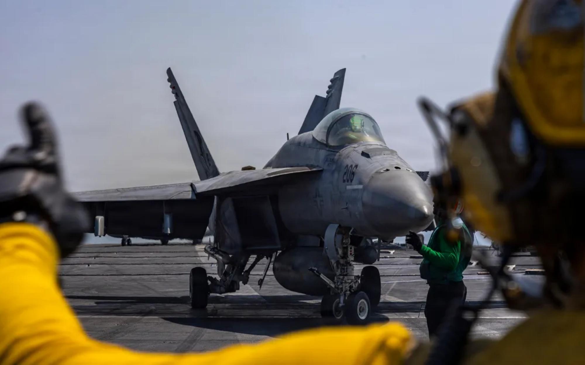 Navy Super Hornet Hammers Iranian Tanker in Gulf of Oman After Ignored Warnings