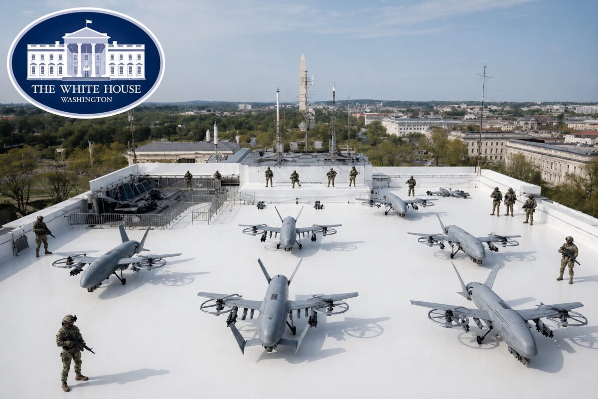 Trump Defends White House ‘Drone Port’ Project As Essential National Security Measure