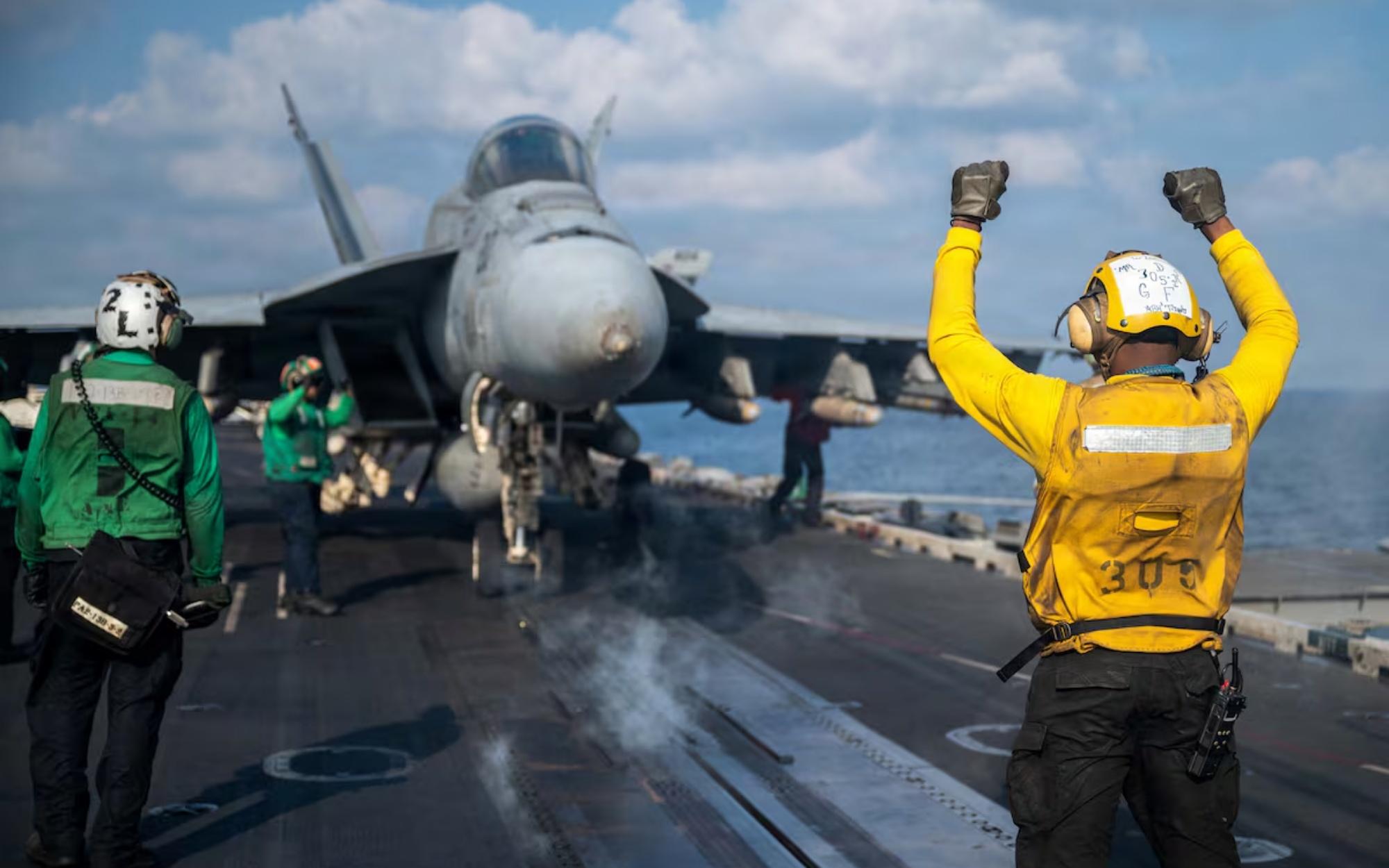 Navy Super Hornet Blows Iranian-Bound Tanker Out of Action in Gulf of Oman