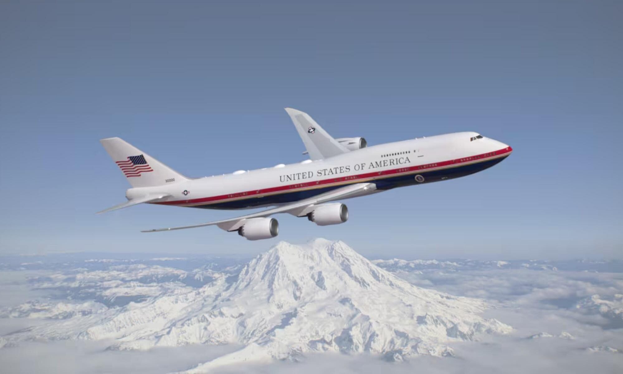 Qatari Gifted Air Force One Decked Out in Patriotic Red, White and Blue