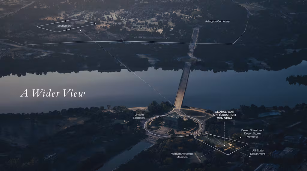 First Look Reveals Powerful Design for Global War on Terrorism Memorial in DC