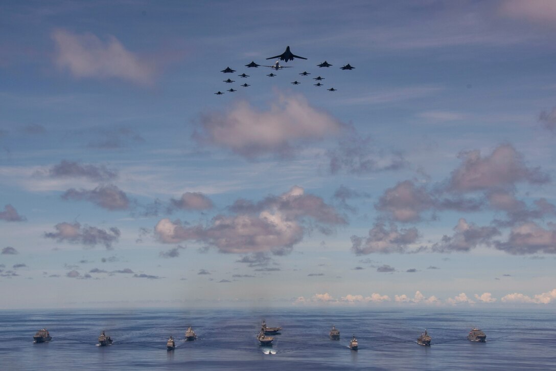 U.S. And Japan Flex Allied Naval Muscle In Early Start To Massive Valiant Shield Drill