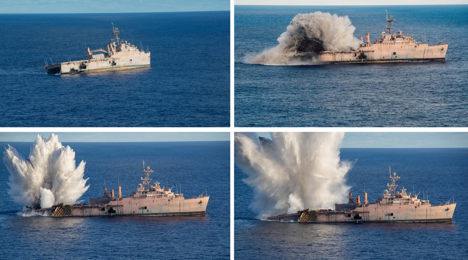 Japanese Torpedo Sinks Former US Warship in 'Valiant Shield' Strike in the Pacific