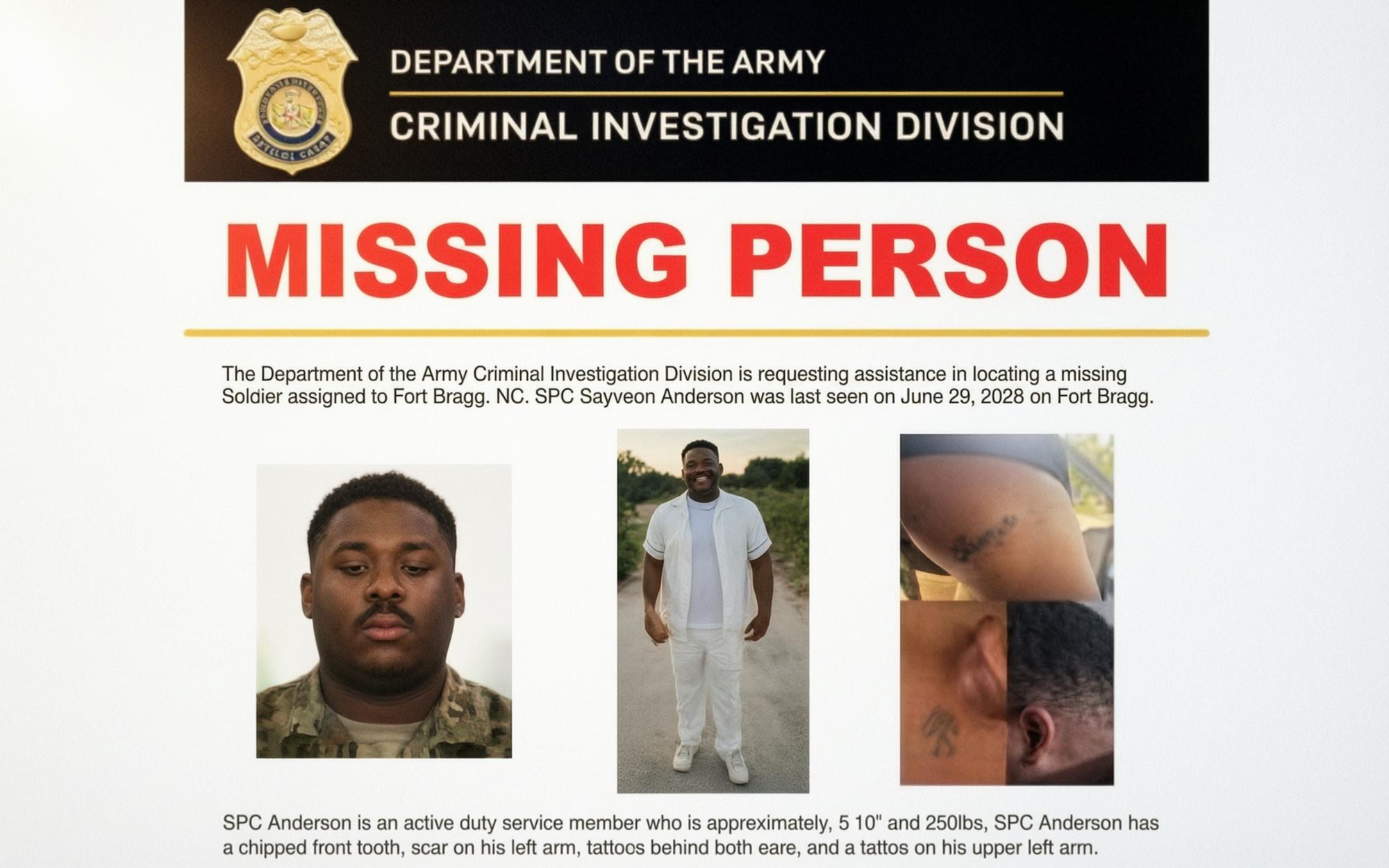 Army Intensifies Search for Fort Bragg Soldier Missing Nearly Two Weeks