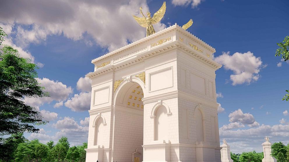 Trump Says Washington Triumphal Arch Will Serve as Drone and Sniper Military Complex