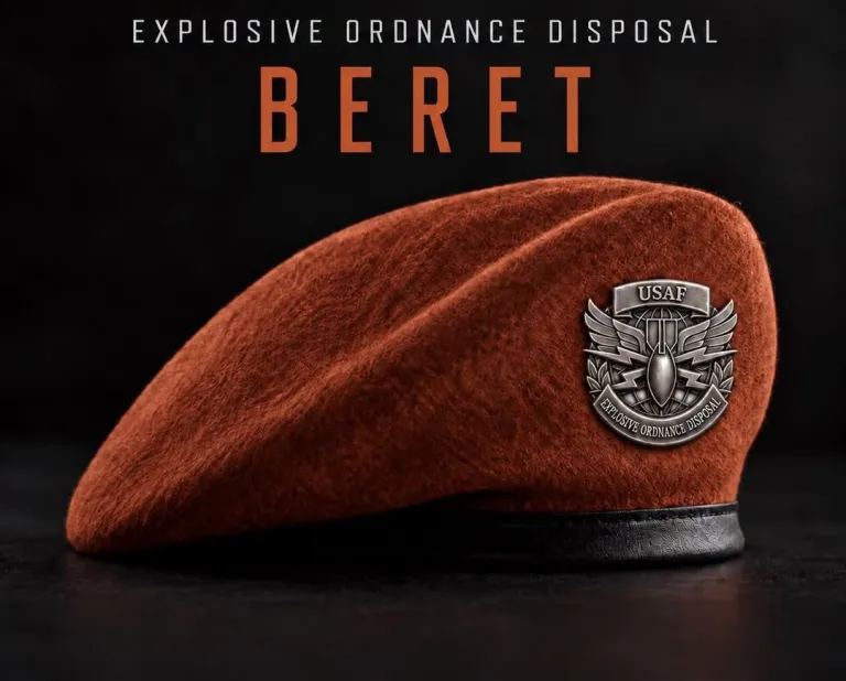 Air Force Approves Distinctive Rust Berets for Bomb Disposal Airmen